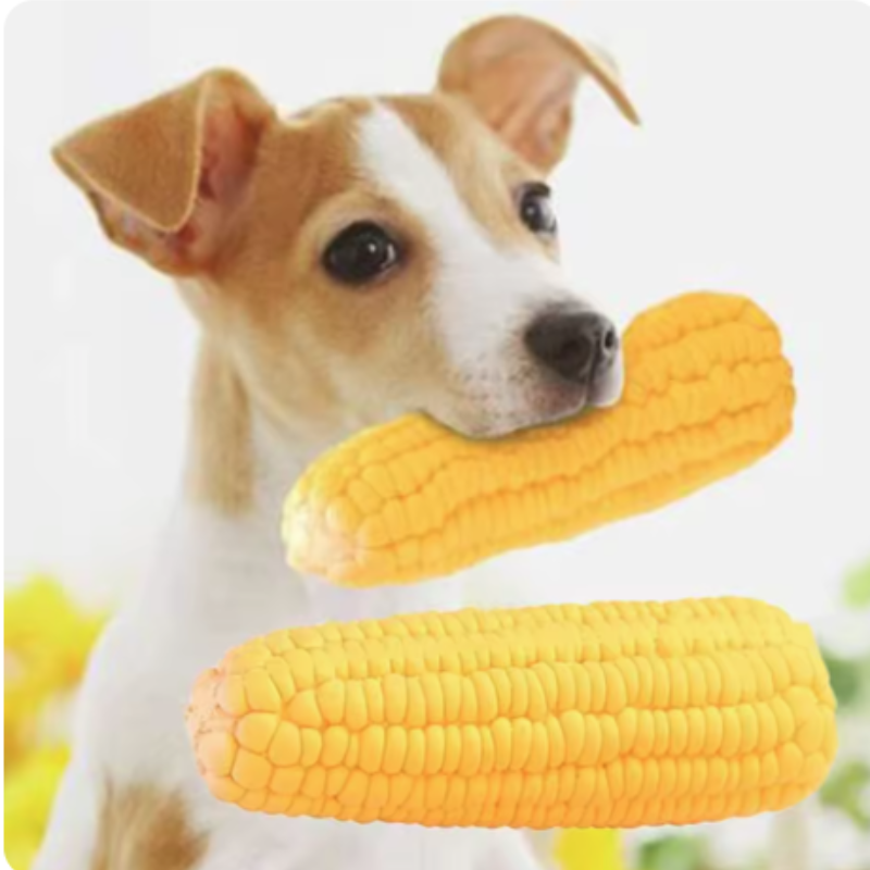 Corn Dog Stick - 강아지용 사운드 콘도그 장난감, 이갈이 및