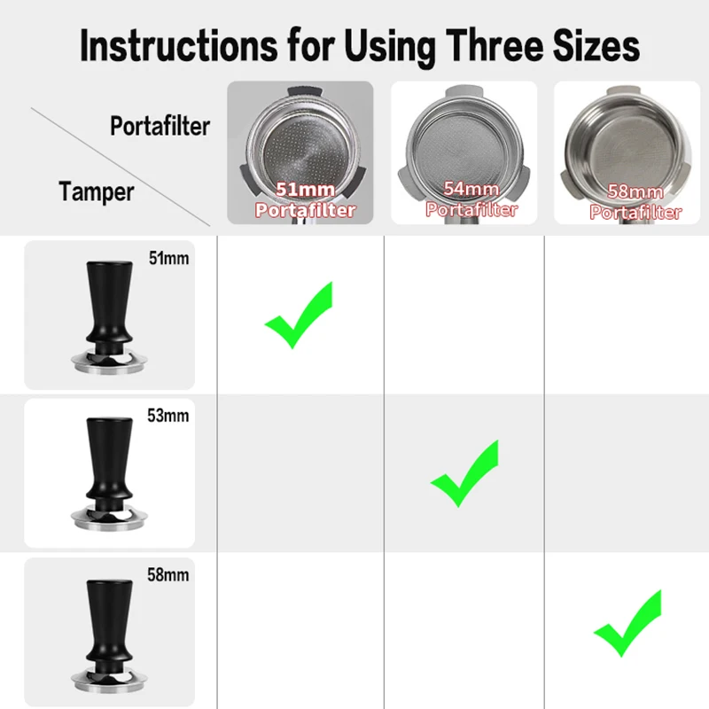 커피 탬퍼 일정 압력 51MM 53MM 58MM 캘리브 - Delonghi Espresso Magnifica 리뷰 및 가격