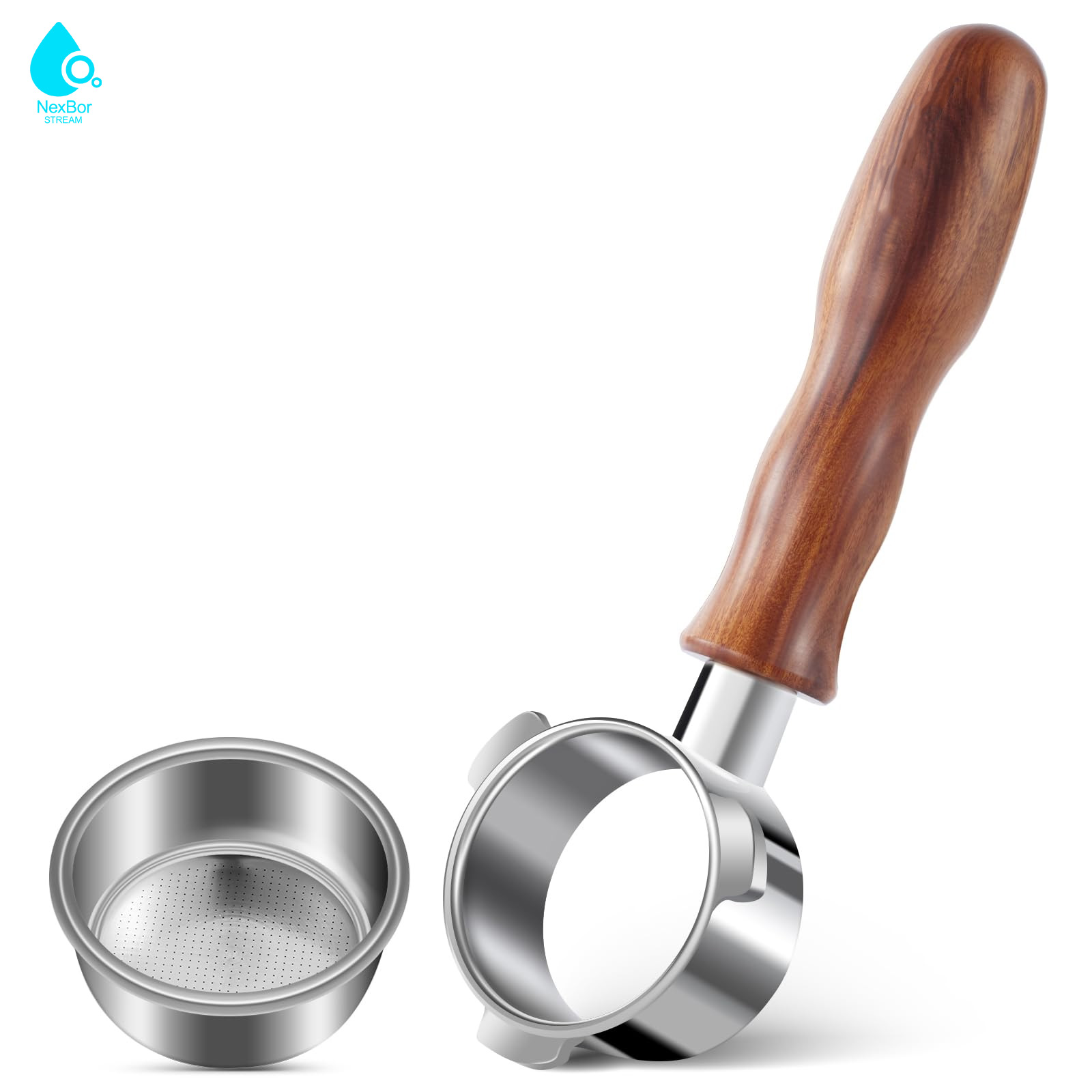 54mm 바닥이 없는 포터필터, 3개의 손잡이, NEX - Breville Espresso Barista Touch 리뷰 및 가격