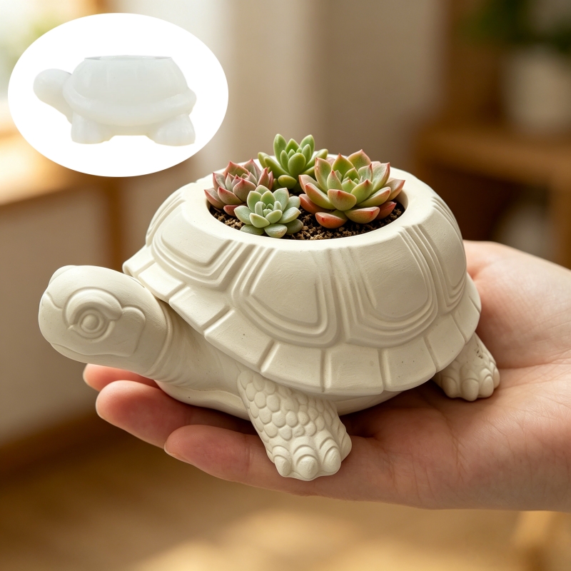 거북이 모양 다육 식물 화분 레진 실리콘 몰드 귀여운  - Potsticker Mold 리뷰 및 가격