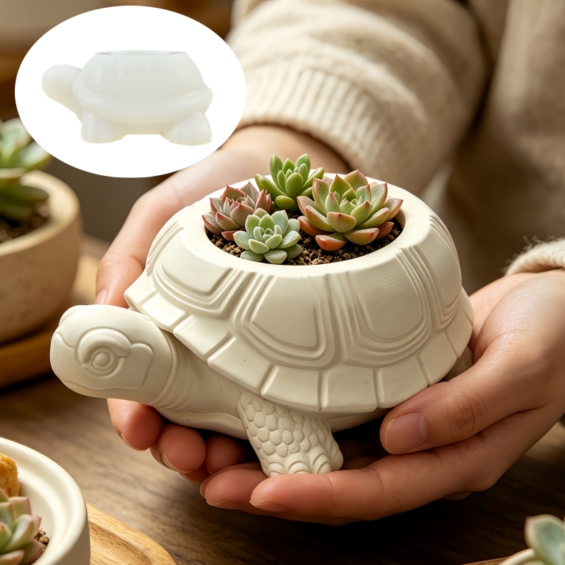거북이 모양 다육 식물 화분 레진 실리콘 몰드 귀여운  - Potsticker Mold 리뷰 및 가격