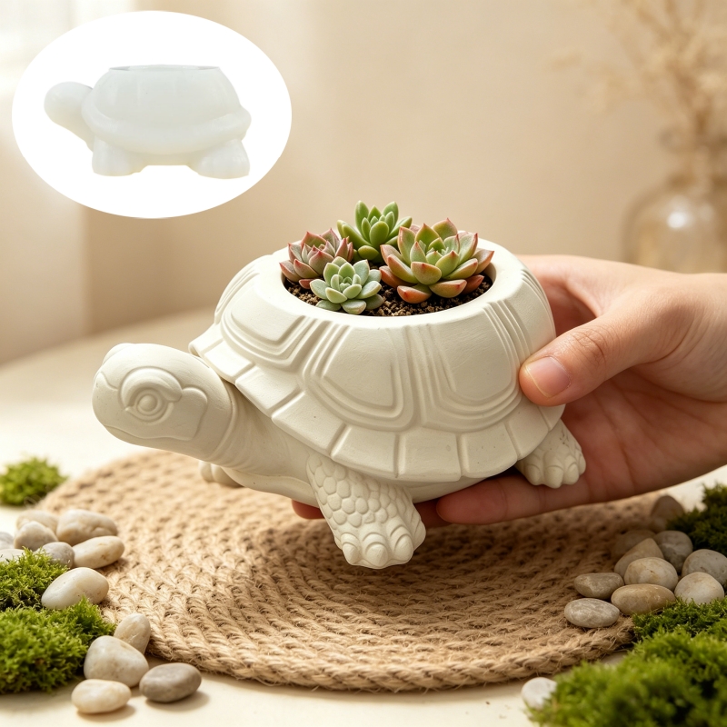 거북이 모양 다육 식물 화분 레진 실리콘 몰드 귀여운  - Potsticker Mold 리뷰 및 가격