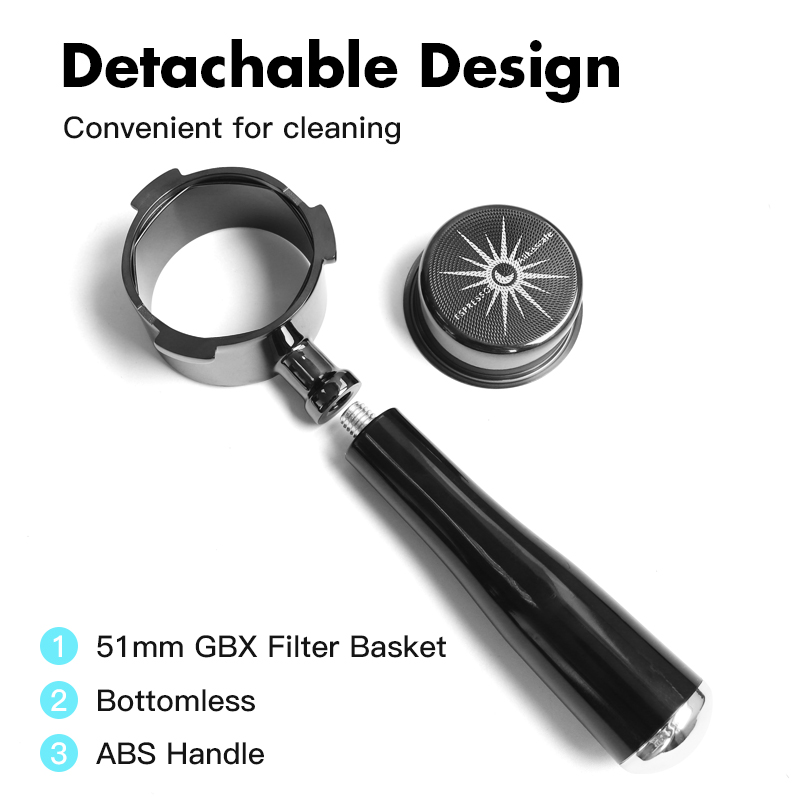 알리키스카페 51mm 커피용 바닥이 없는 포터필터, 델 - Delonghi Espresso Magnifica 리뷰 및 가격
